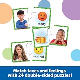 Learning Resources Feelings & Emotions Puzzle Cards 48 Pieces SEL Kids 3+ view 2