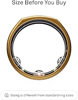 Oura Gen3 Heritage Smart Ring Gold Size 13 Sleep Heart Rate Fitness view 2