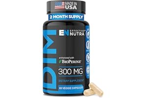 Effective Nutra Dim Supplement 300mg with BioPerine - Extra Strength Estrogen Blocker for Men & Women - Hormone & Metabolism Support - 2 Month Supply