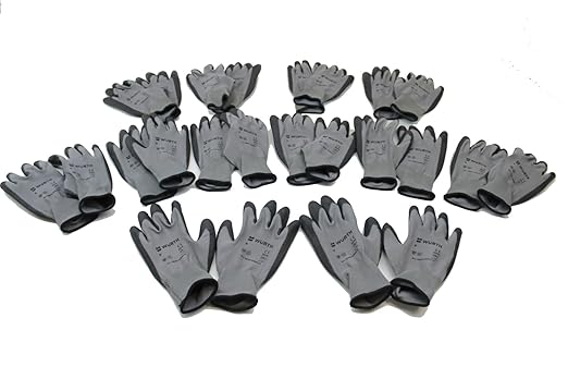Würth Montagehandschuhe 12 Paar Gr. 9 Economy Mechaniker Arbeitshandschuhe Bauhandschuh Nylonhandschuh