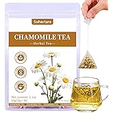 Chamomile Tea Bags Pure Natural Chamomile Flowers Herbal Tea | Caffeine Free &amp; Non-GMO,2g/Bag,30 Count