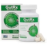 GutRx Mealtime Digestive Enzymes Lactase, Lipase & Bromelain for FODMAP, Carb, Fat & Protein Breakdown with Alpha-Galactosidase for Bloating, Gas & Food Sensitivities – 30 Capsules