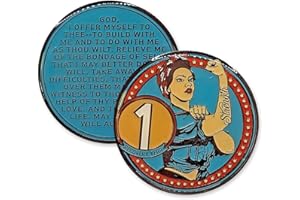 Women in Recovery AA Medallion Sobriety Chip in Years 1-50 (Year 1)
