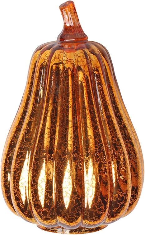 Amazon.de: N/H Glas Kürbis Lichter Herbst Dekor, batteriebetriebene LED