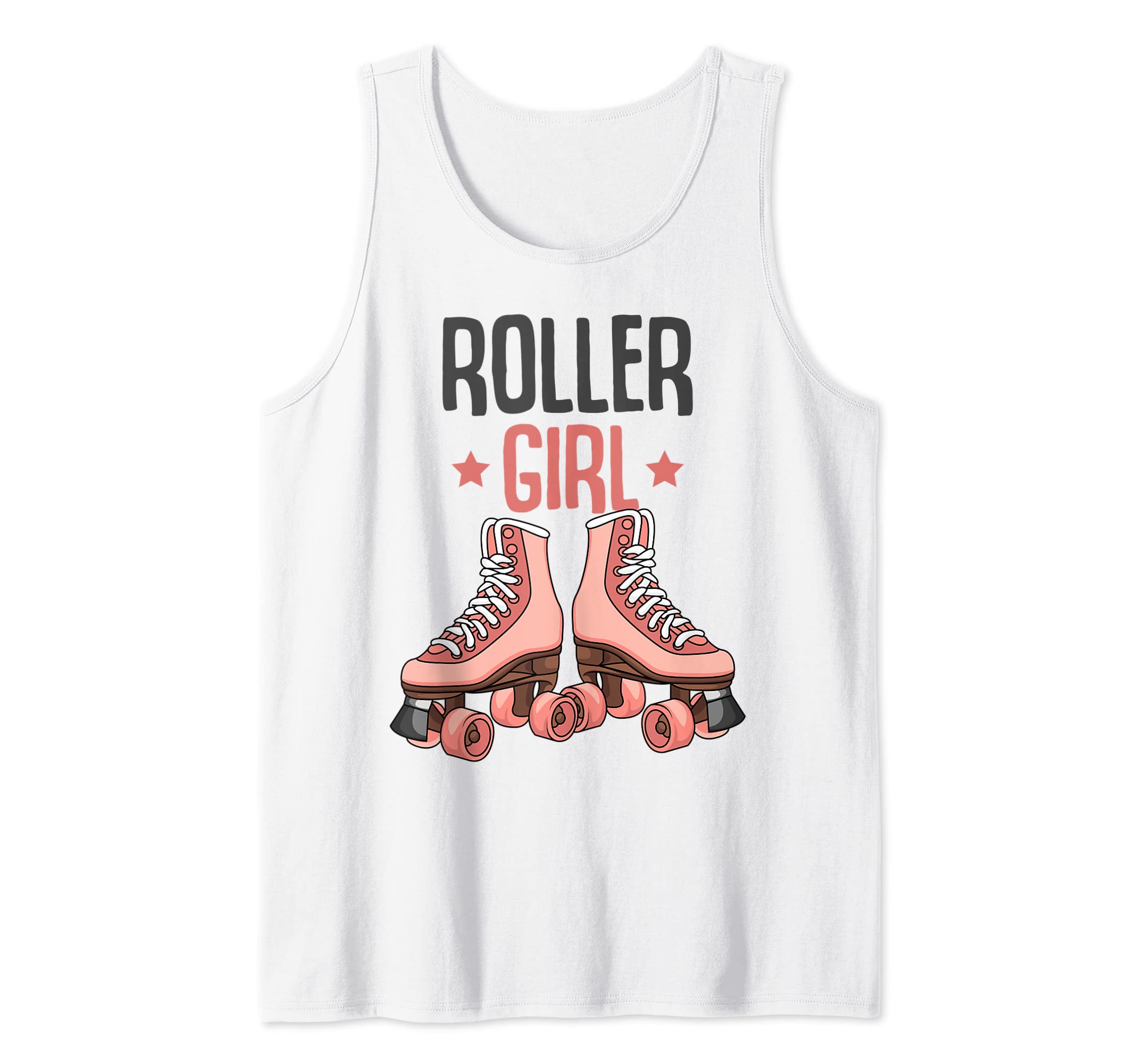 Roller Girl Roller Skates Skating Funny Girl Tank Top