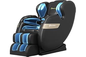 Real Relax 2023 Massage Chair, Full Body of Dual Core, Zero Gravity Realiner with App Control, Bluetooth, Heater, Foot Roller, Black