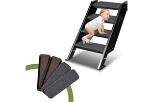 DZGKGM 4 Pack RV Step Covers 19.5 x 7.5 inch, Camper Step Covers | RV Step Rug | RV Stair Covers, RV Step Carpet -for Travel Trailer, Motorhome -Grey