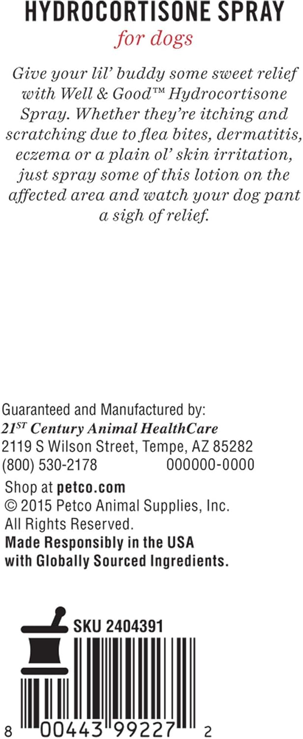 well & good hydrocortisone spray