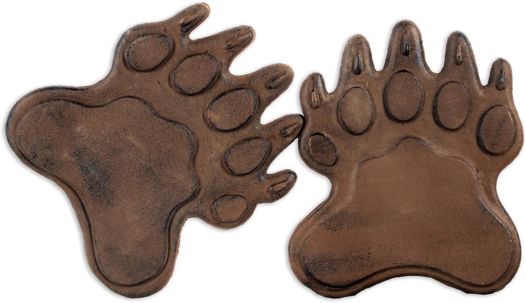 Cast Iron Bear Paw Stepping Stone, set of 2