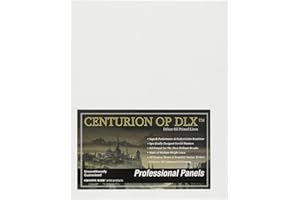 Centurion Deluxe Professional Oil Primed Linen Canvas Panels - 12"x16" - 3 Pack of Linen Canvases for Painting, Artwork and M