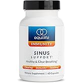 Equilife Sinus Support Supplement with Berberine, NAC, Licorice Root, and Antioxidant Rich Herbal Blend, Plant Based Formula for Seasonal Balance, Gluten Free, Soy & Dairy Free, 20 Servings