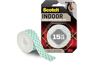 Scotch(R) Heavy Duty Mounting Tape, 1 Inch x 125 Inches