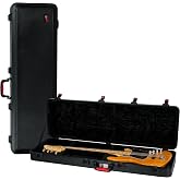 Gator Cases Molded Flight Case for Bass Guitar with TSA Approved Locking Latch, (GTSA-GTRBASS)