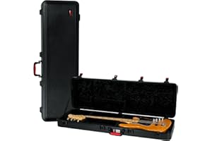 Gator Cases Molded Flight Case for Bass Guitar with TSA Approved Locking Latch, (GTSA-GTRBASS)