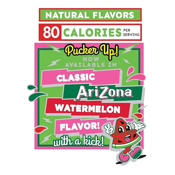 ARIZONA FRUIT SNACKS, SOUR WATERMELON – NEW – 5 OUNCE BAGS (PACK OF 12) – GLUTEN FREE – GUMMY CHEWS