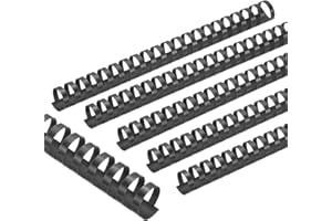 PATIKIL 25mm (1") Plastic Binding Combs, 50 Pcs 21 Rings Comb Binding Spines 225 Sheet Capacity Letter Size for Binding Paper