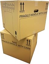 STAR SUPPLIES 10 Extra Large Cardboard Boxes 53x53x41cm with Handles view 2