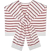 WaJuemy Women's Sweater Shawl Wraps Sleeves Knitted Collar Sweater Scarf Top Casual Lightweight Shoulder Cape Accessories