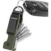 TUXON Key Organizer For Men - Compact Metal Key Holder | Minimalist Innovative Keyholder | Smart Keychain Secures 1-5 Keys