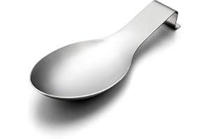LIANYU Stainless Steel Spoon Rest, Spatula Ladle Holder, Heavy Duty, Dishwasher Safe