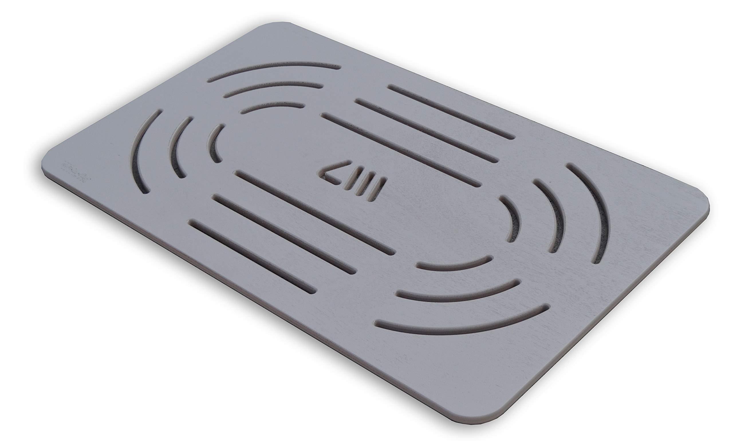 CASTELMERLINO 116.01 Shower Tray Taupe in Okumè Marine Plywood 96 x 56 cm for Shower Trays 120 x 70/80 cm