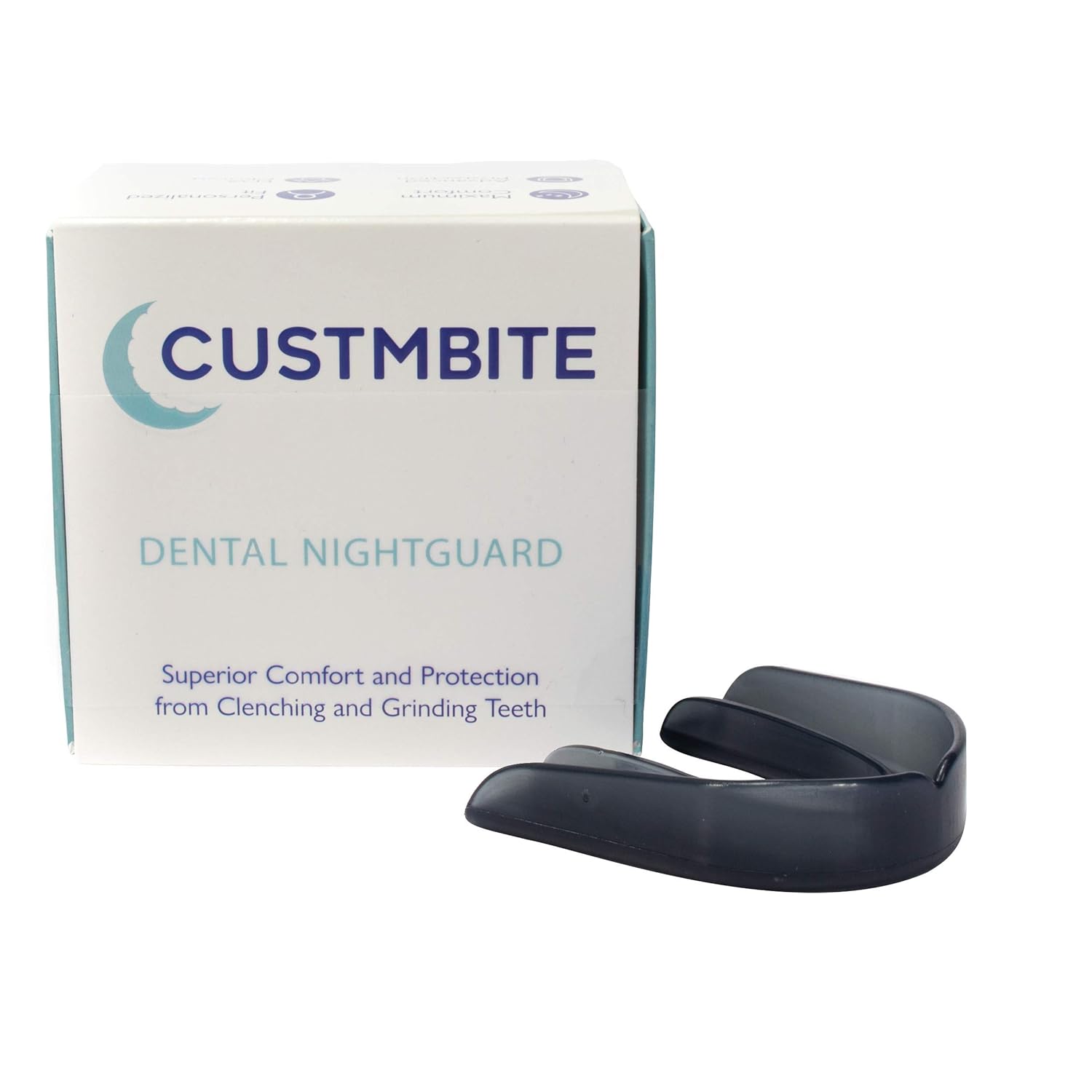 CustMbite Nightguard - Black Smoke Color - Professional Dental Guard, Custom Fit Night Guard for Teeth Grinding, TMJ Relief & Bruxing : Beauty