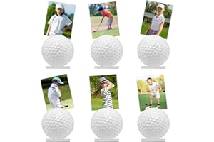 QICI Golf Photo Stand Golf Party Decorations Table Number Card Place Holder Sticky Note Holder Golf Centerpieces for Table Hole in One Birthday Party Supplies