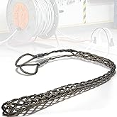 Double Head Cable Mesh Pulling Grip, 0.98"-1.45" Diameter Cables | Stainless Steel Wire Pulling Grip for Light and Heavy Cables