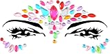 FACEGEM LONDON 9PCS Adhesive Face Gems Jewel Tattoo Sticker Festival Rave Body view 3