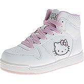 Sanrio Hello Kitty High Top Sneakers for Girls - Kids Sneaker Ankle Hightops Lightweight Breathable Fashion Shoes (Sizes: 11-13 Little Kid / 1-4 Big Kid)