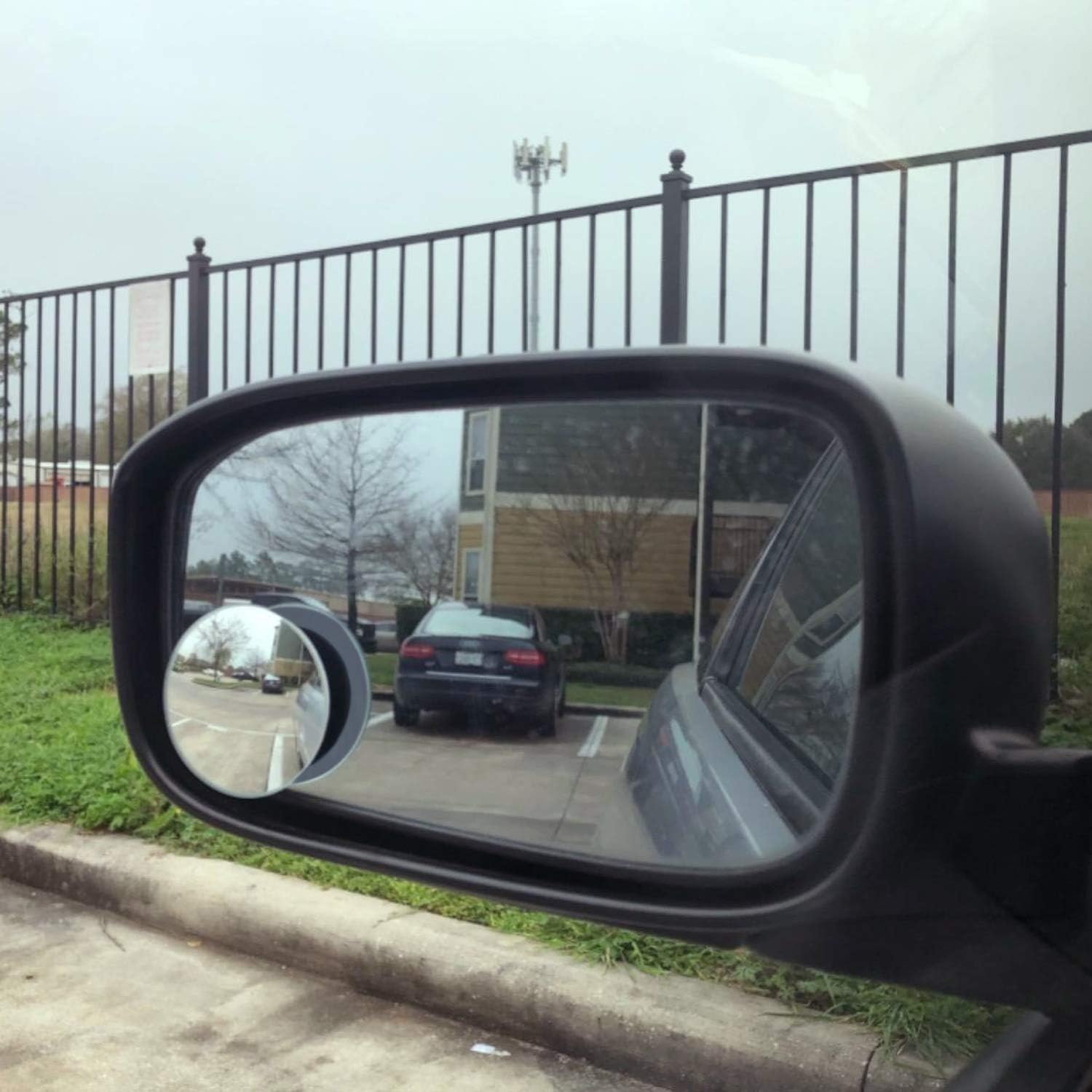 Ampper Blind Spot Mirror, 2" Round HD Glass Convex Rear View Mirror, Pack of 2: Automotive