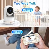 MYPIN 5" Baby Monitor 720P Camera Night Vision PTZ App Two-Way Talk view 6