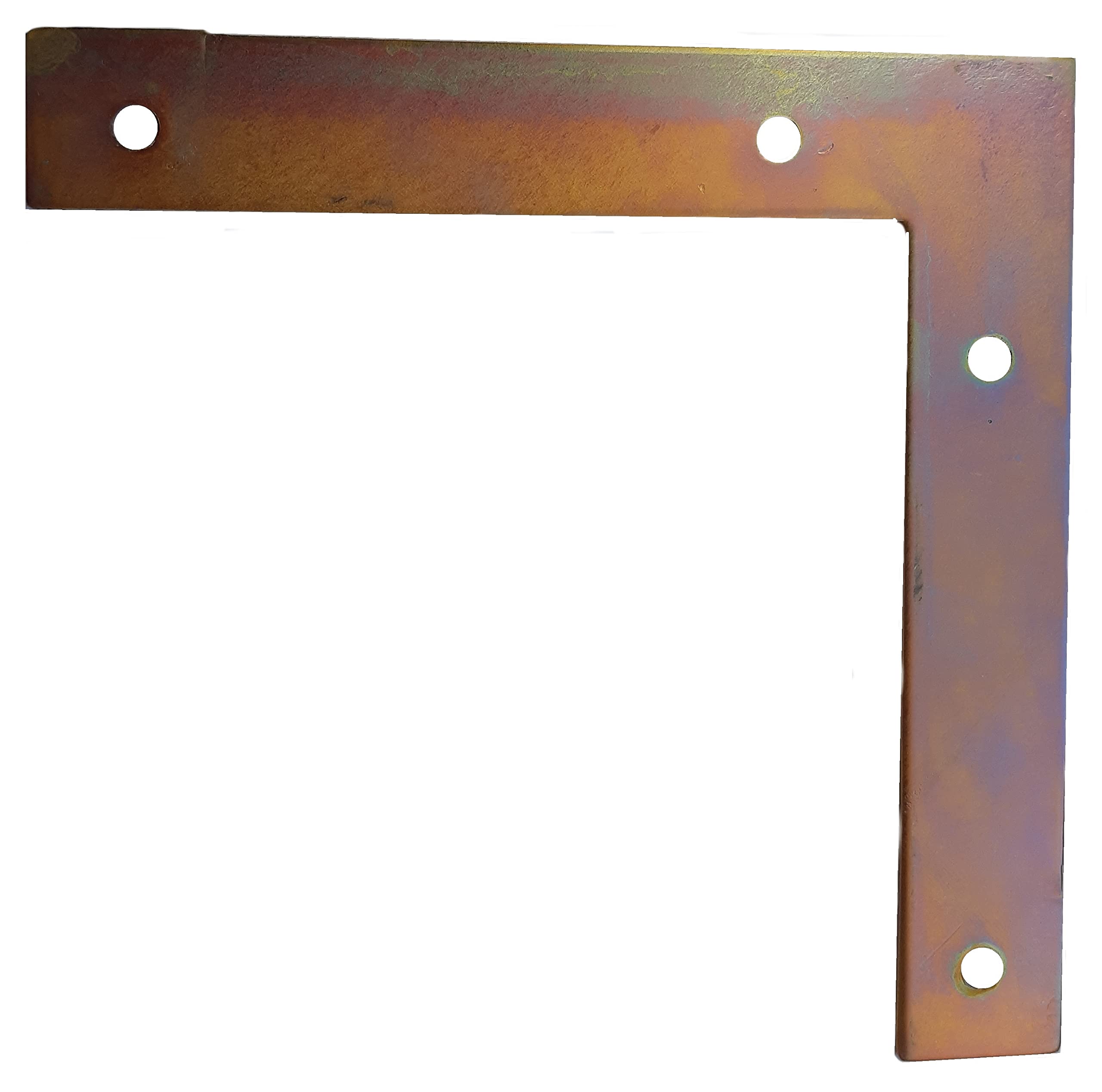 Flat L Shape Pack of 10pcs Joining Plates Bracket for Wood Size: 6" x 6" x 1" (150 x 150 x 25mm x 2.5m)