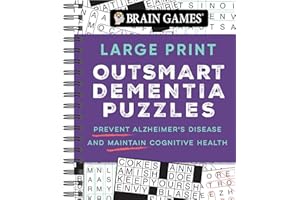 Brain Games - Large Print Outsmart Dementia Puzzles: Prevent Alzheimer's Disease and Maintain Cognitive Health