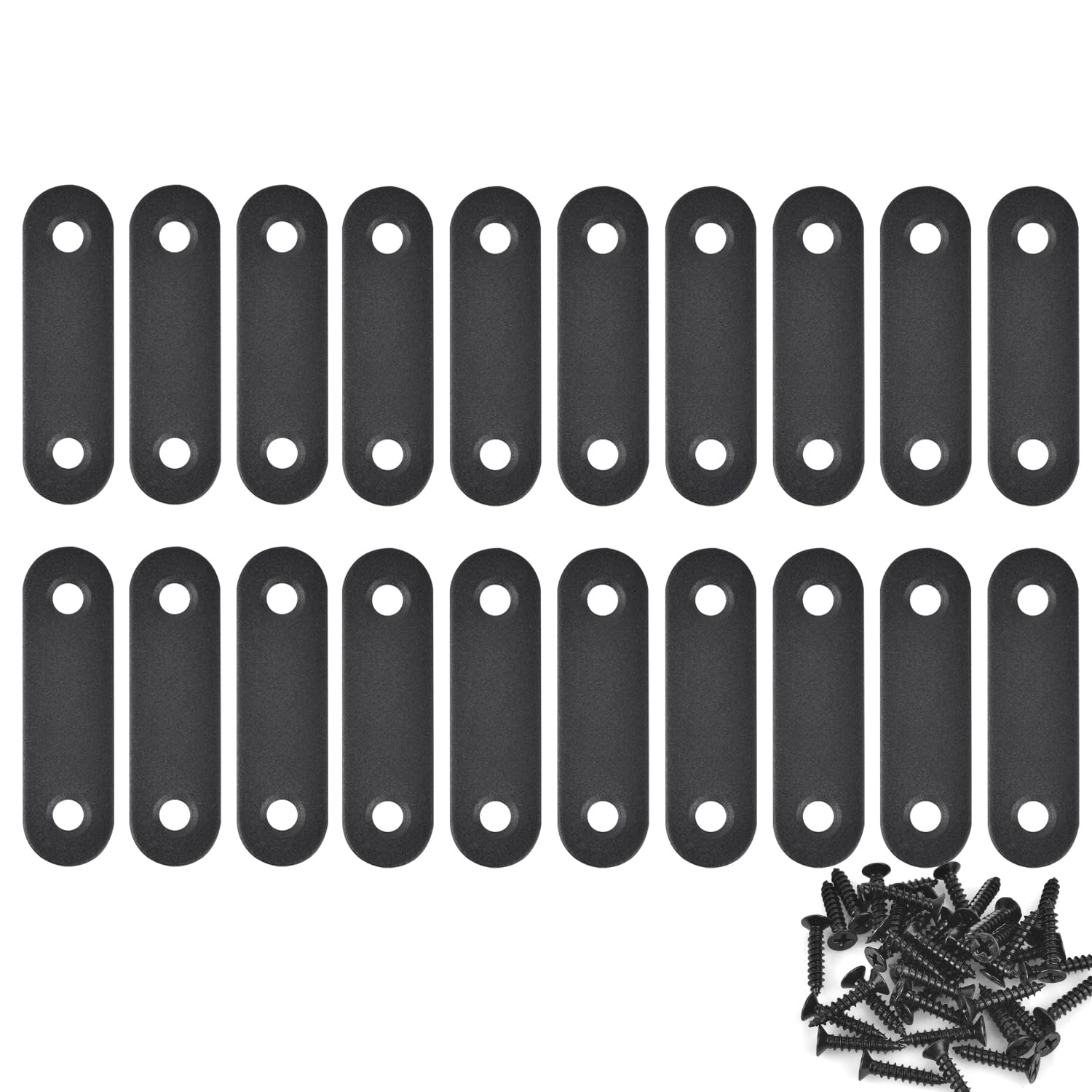 Photo 1 of 20-Pack Mending Plates for Wood Kit with 40 Self-Tapping Screws - 304 Rustproof Reinforced Flat Brackets for Wood Furniture Repair, Door Frame & Cabinet Reinforcement,Stainless Steel