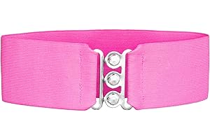 Hip Hop 50's Shop Child Elastic Cinch Belt 2.5" Wide Stretchy for Girls