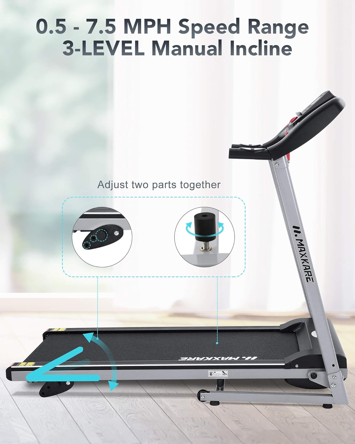 maxkare compact treadmill