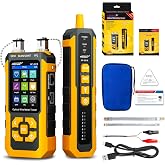 NOYAFA NF-8518 Network Cable Tester, Optical Power Meter &amp; VFL | Ethernet Cable Tester,RJ45 CAT5 CAT6 Cable Tracker, NCV PoE QC Port Flicker, Length Testing, Fiber Optic Fault Locator