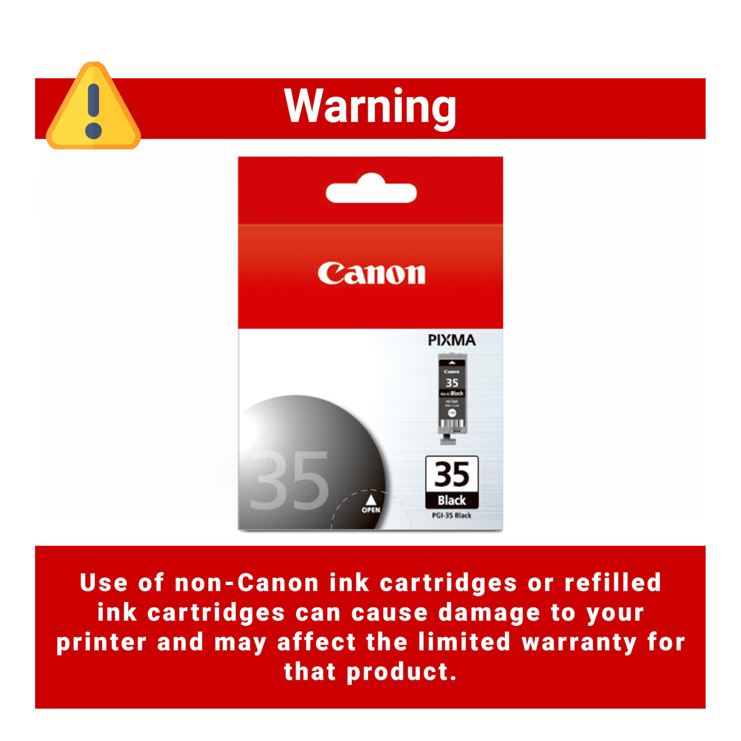 Canon PGI-35 Genuine Black Ink Tank, Compatible with PIXMA iP100, iP110, TR150 and TR160 Printers