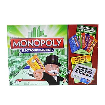 MONOPOLY Revolution Monopoly Electronic Banking Board Game for Families and Kids Ages 8 and Up, 2-4 Players