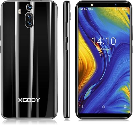 Xgody - Teléfono móvil Android 8.1 de 6 pulgadas con doble cámara ...