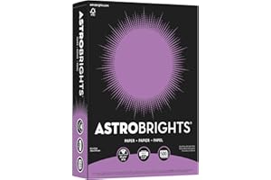 Wausau Astrobrights 24# Writing Paper, 500 count, Planetary Purple, 8.5 x 11 Inch (21678 )