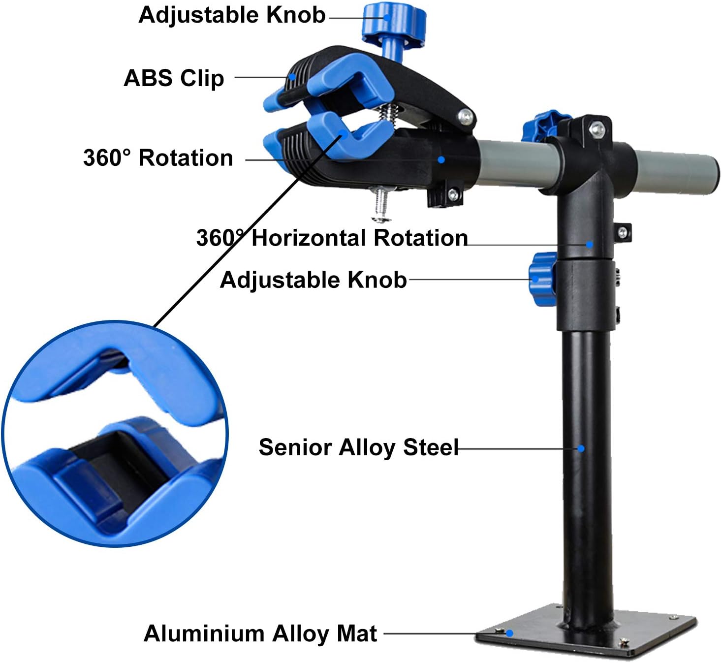 Clothink Bike Repair Stand Wall Mount Height Adjustable, Bicycle Maintenance Workstand Repair Rack for Mountain Road Bikes : Sports & Outdoors