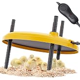 TRIOCOTTAGE Heat Plate for Chicks, 35W Brooder Plate for Chicks, 12''x12'' Adjustable 3 Levels Temperature Supports a Timer Function