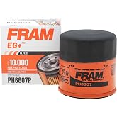 FRAM EG+ PH6607P, 10K Mile Change Automotive Replacement Interval Spin-On Engine Oil Filter for Select Vehicle Models