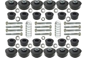 AUTO PRO USA Body Mount OE Style Rubber Bushing and Hardware Kit Compatible with Impala Convertible 1960-1964