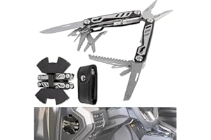 ustintec Dash Side Storage 15-in-1 Multitool with Safety Lock, Bracket & Sheath - Compatible with 2024-2026 Toyota Tacoma & 4