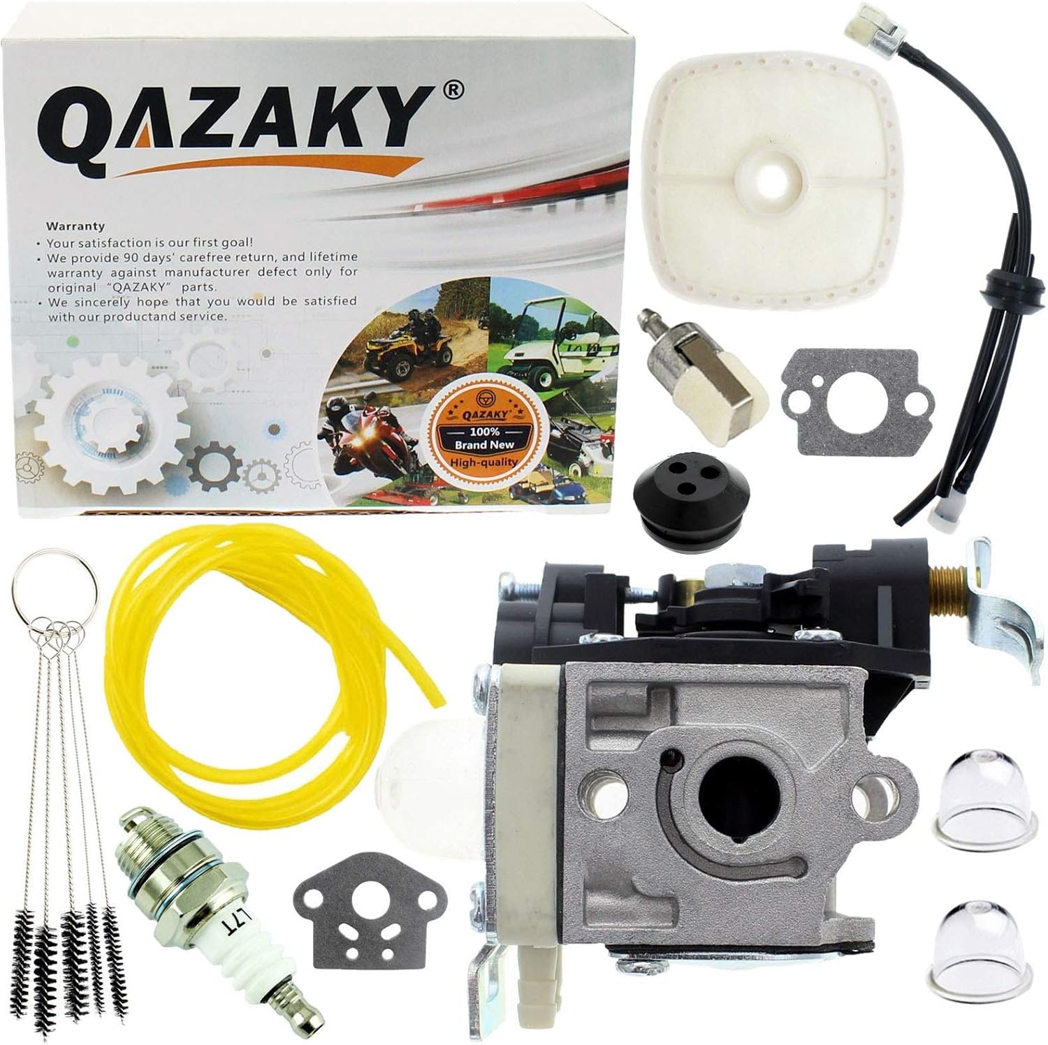 QAZAKY PB-250LN Carburetor Compatible with Echo Leaf Blower PB250LN ES-250 PB-250 PB-251 PB-255 PB-255LN PB-265L PB-265LN ES-255 PB250 ES250 Zama RB-K106 K90 K85 A021003660 A021003661 A021001351 Carb