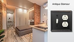 OKAWYC Toggle/Duplex Light Switch Cover Luca Metal