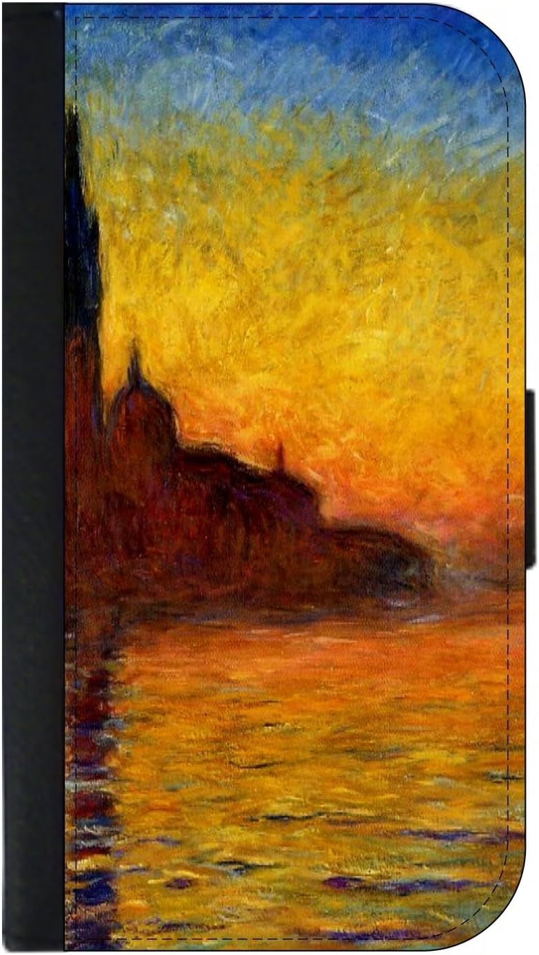 Amazon Com Artist Claude Monet S San Giorgio Maggiore At Dusk Painting Compatible With Galaxy S10p Case S10 Plus Wallet Style Flip Cover